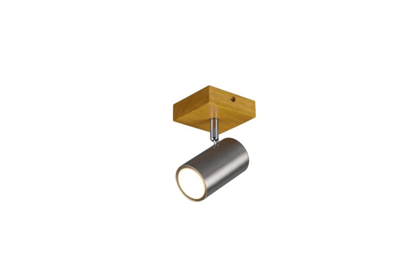 Trio Lighting Wendbare wand/plafondspot 1xGU10 nikkel mat