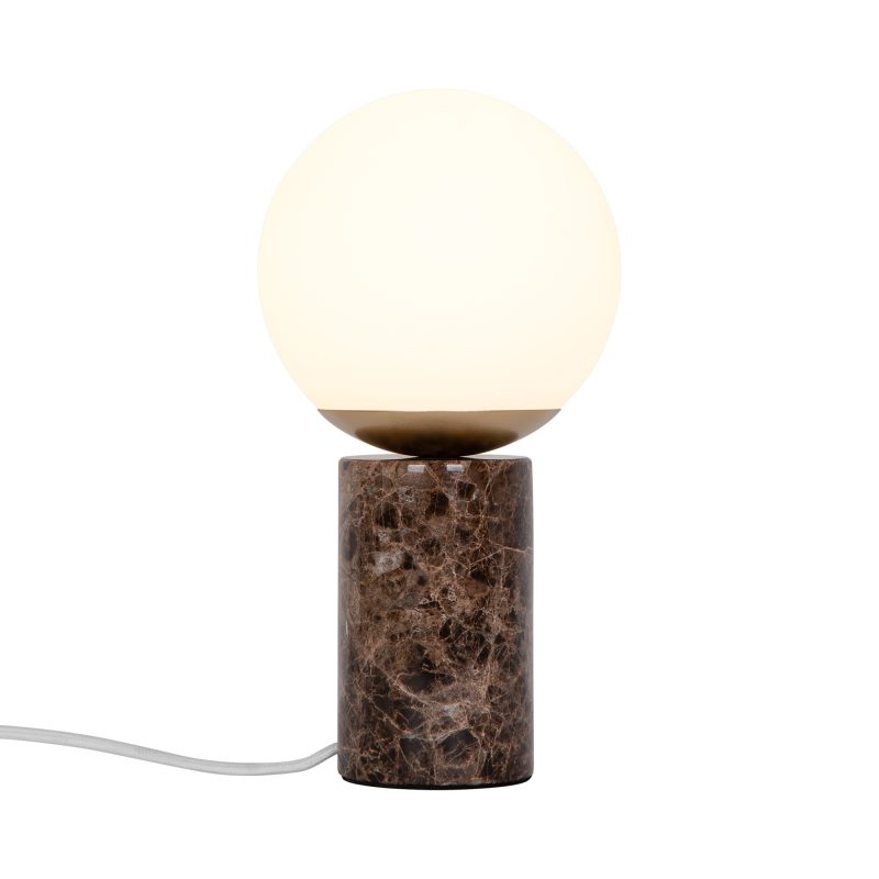 Nordlux Lilly Marble - Lampe de Table Marron