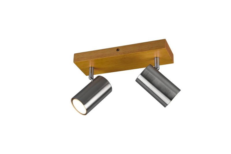 Trio Lighting Duo spot da soffitto orientabile 2xGU10 nichel opaco
