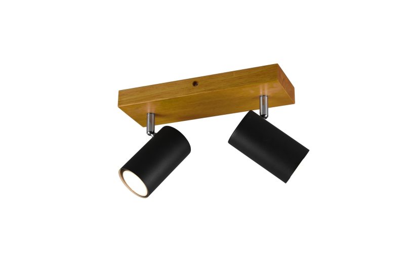 Trio Lighting Spot da soffitto duo nero opaco 2xGU10