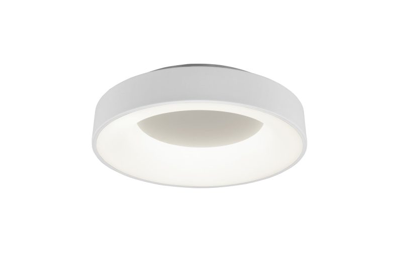 Trio Lighting Zacht ronde plafondlamp LED 27W 4000K mat wit