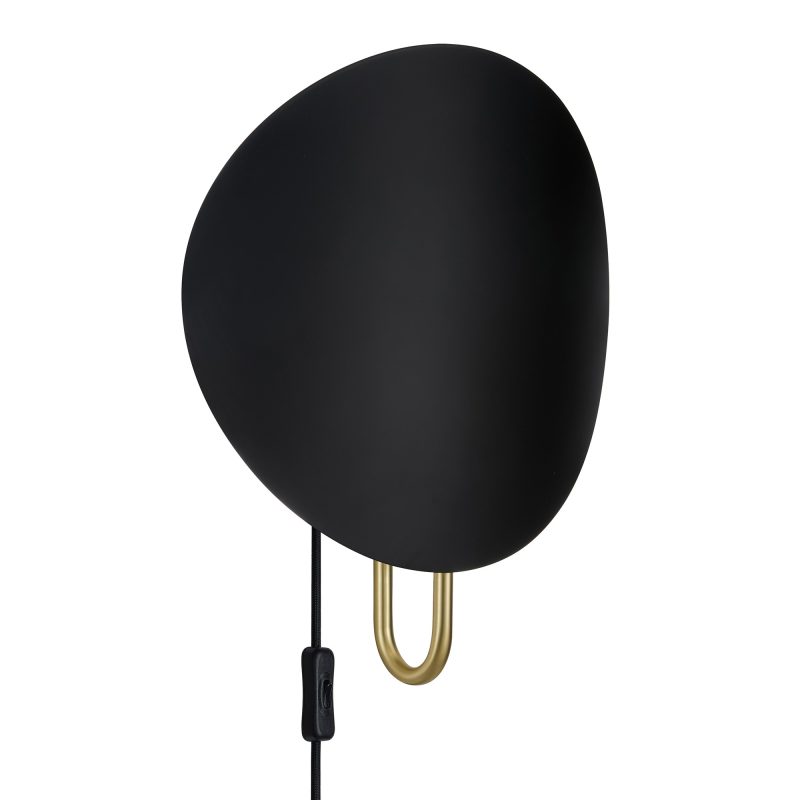Nordlux Spargo | Applique da parete | Nero/Ottone