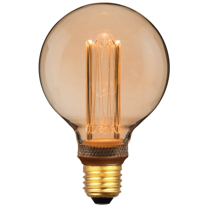 Nordlux Deco E27 - G95 Retro - Dim - 1800 Kelvin - 120 Lumen - Light Bulb - Gold colour