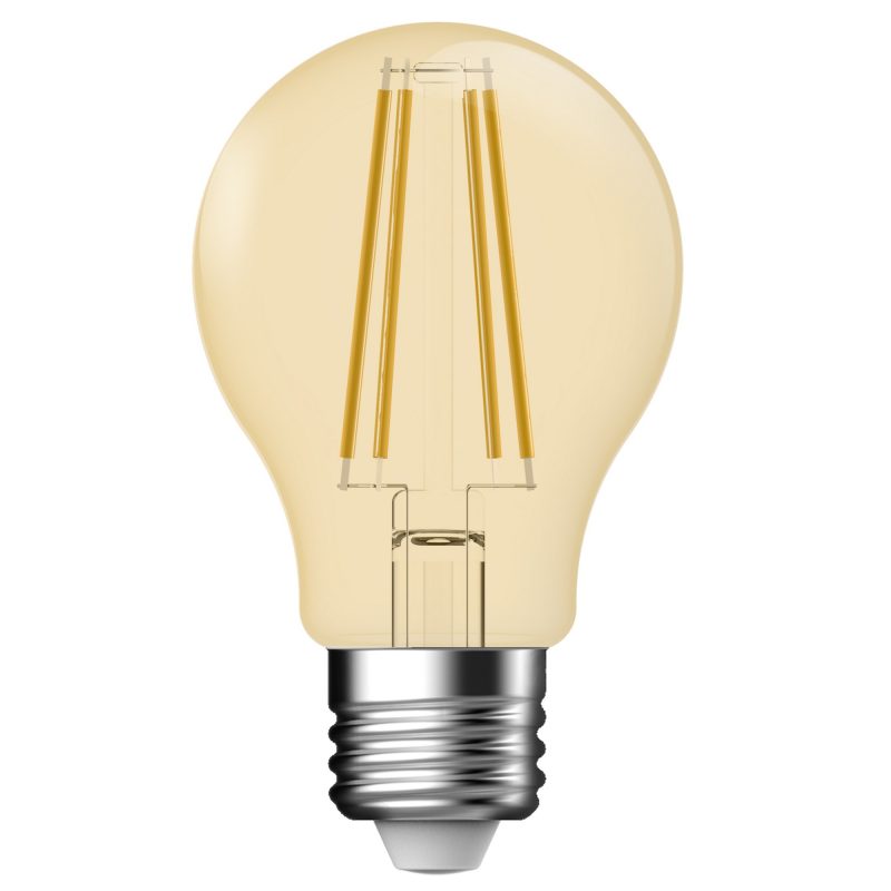 Nordlux Deco E27 - A60 - Dim - 2500 Kelvin - 400 Lumen - Light Bulb - Gold colour