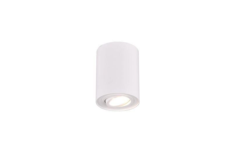Trio Lighting Round directional single ceiling spot 1xGU10 white