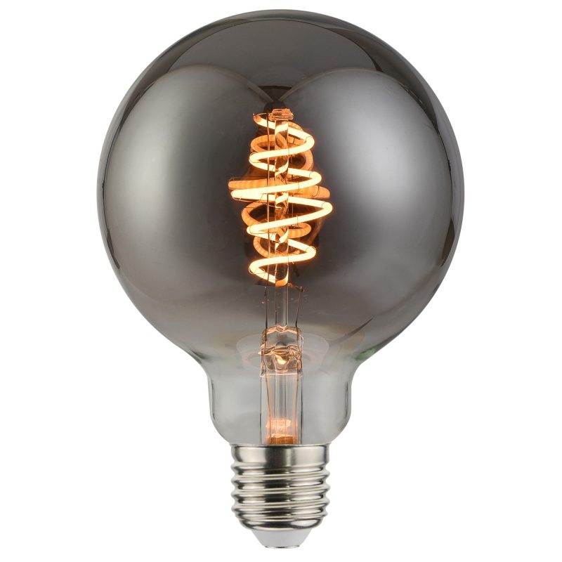 Nordlux Deco E27 - G95 Spiral - Dim - 1800 Kelvin - 140 Lumen - Light Bulb - Smoked