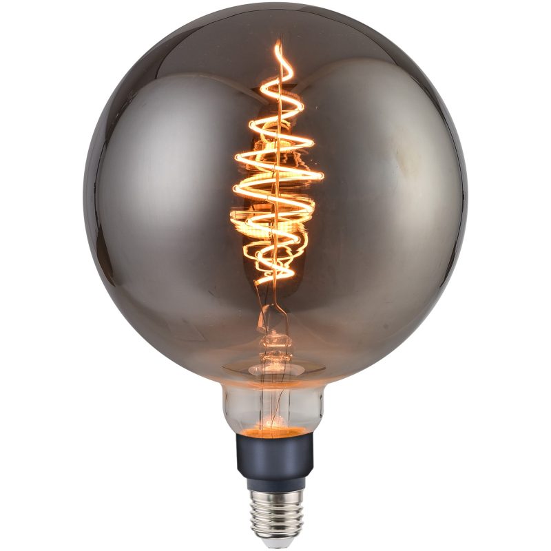 Nordlux Deco E27 - G200 Spiral - Dim - 1800 Kelvin - 200 Lumen - Light Bulb - Smoked