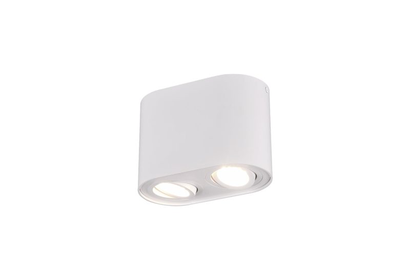 Trio Lighting Runder gerichteter Duo-Deckenspot 2xGU10 mattweiß