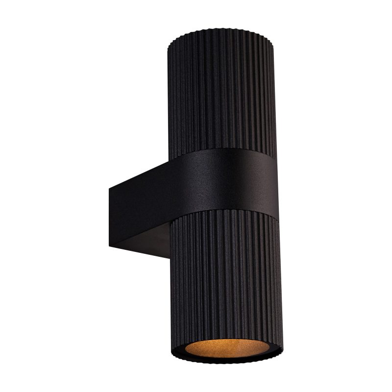 Nordlux Kyklop Ripple - Wall Light - Black