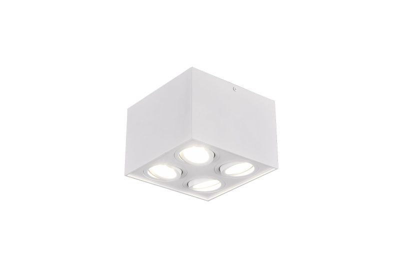 Trio Lighting Tightly rotatable 4-spot ceiling lamp 4xGU10 white