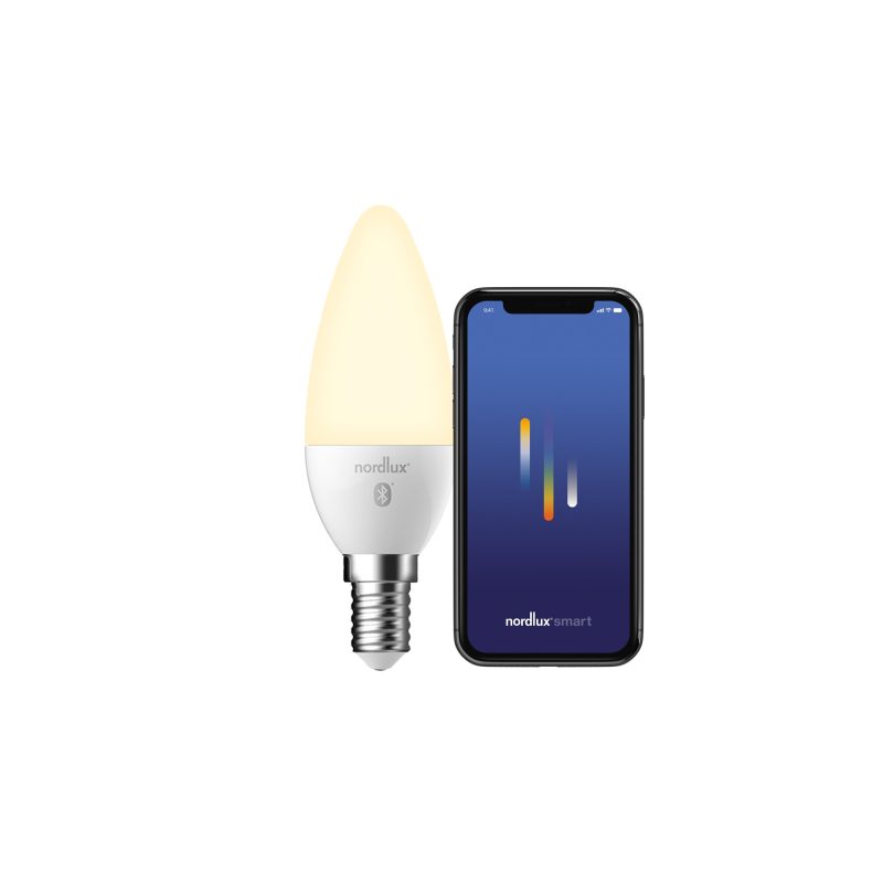 Nordlux Smart E14 - C35 - 2700 Kelvin - 380 Lumen - Light Bulb - White