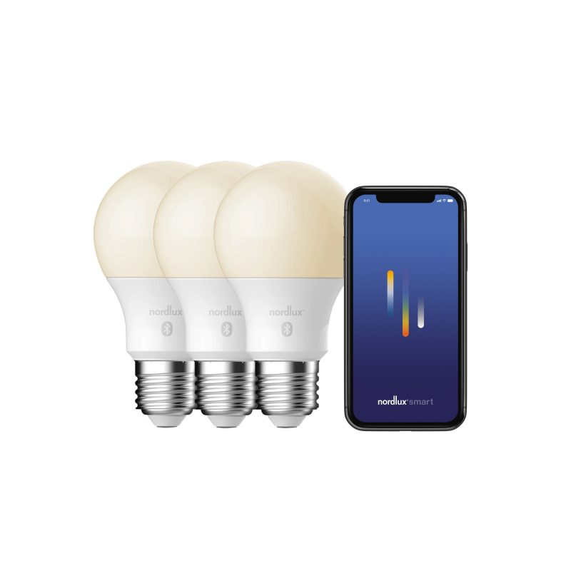 Nordlux Smart E27 - 3-pack - A60 - 2200-6500 Kelvin - 900 Lumen - Light Bulb - White