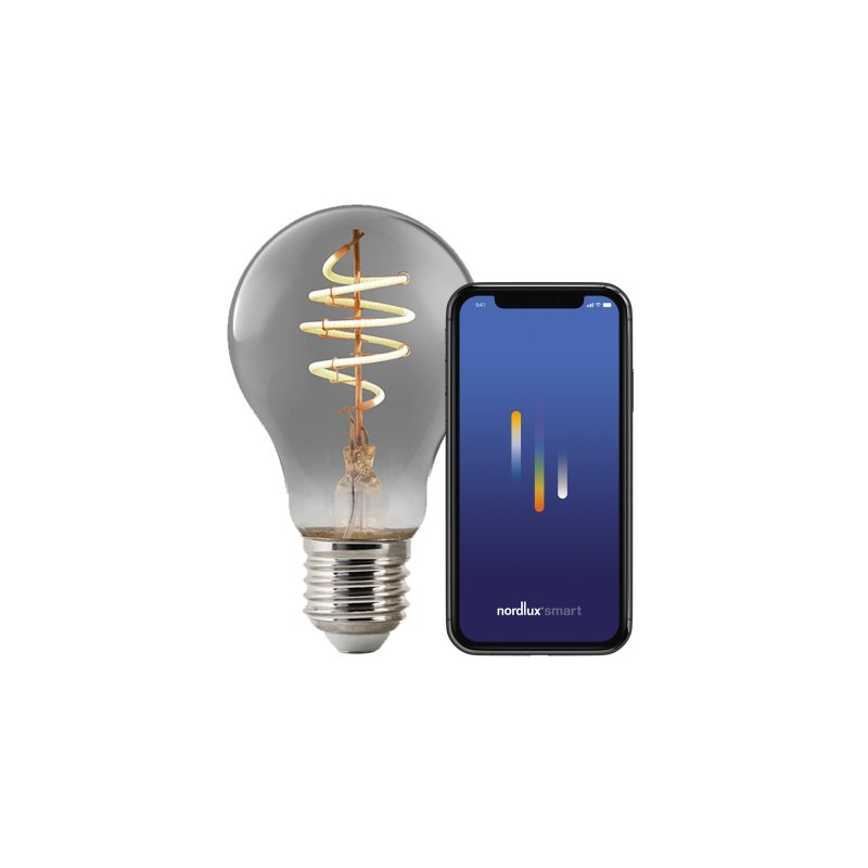 Nordlux Smart E27 - A60 - 1800 Kelvin - 100 Lumen - Light Bulb - Smoked