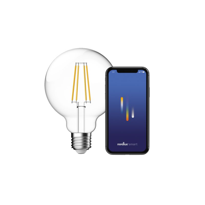 Nordlux Smart E27 - G95 - 2200-6500 Kelvin - 650 Lumen - Light Bulb - Clear