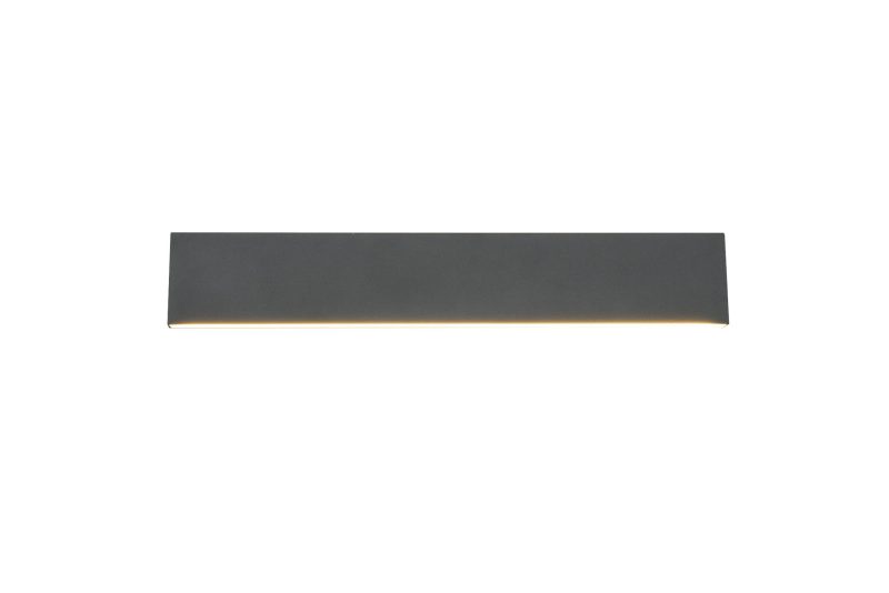 Trio Lighting Large flat gray top/bottom wall lamp LED 9W 3000K