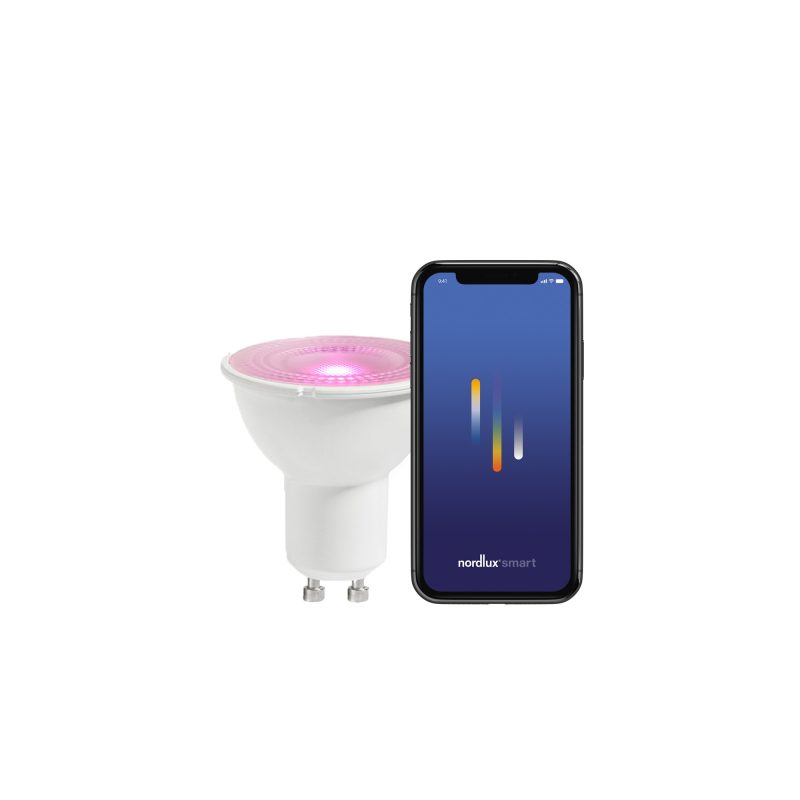 Nordlux Smart GU10 - Colour - 2200-6500 Kelvin - 380 Lumen - Light Bulb - White