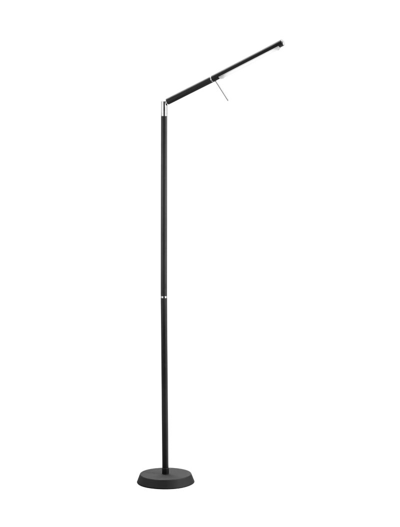 Trio Lighting Architecturale vloerlamp touchdimmer LED 6W 3000K mat zwart