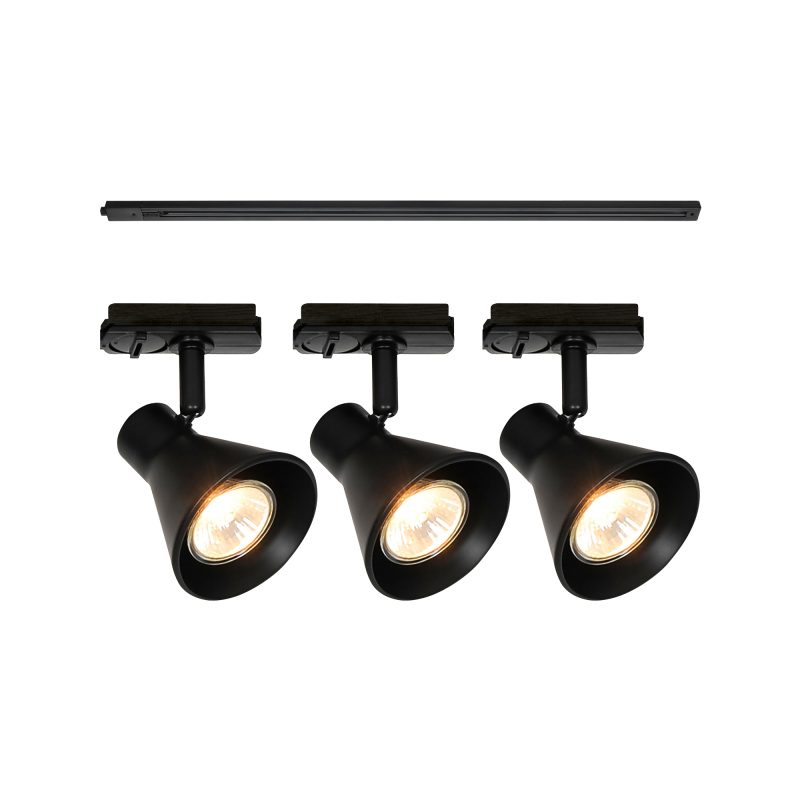Nordlux Eik Link 3-Spot + 1m - Schienenleuchte - Schwarz