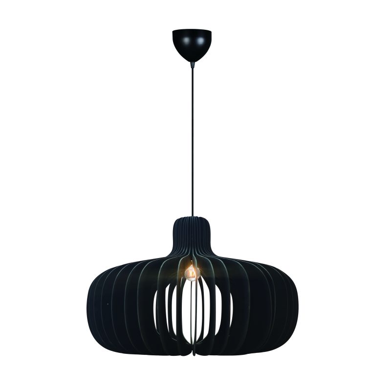 Nordlux Hazo 65 - Sospensione - Legno nero
