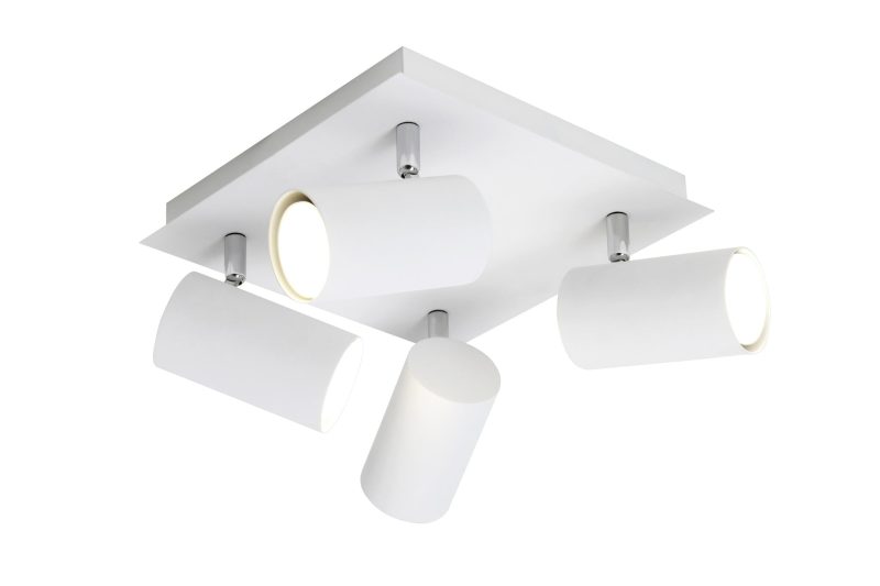 Trio Lighting Wit vierdelige plafondspots 4xGU10