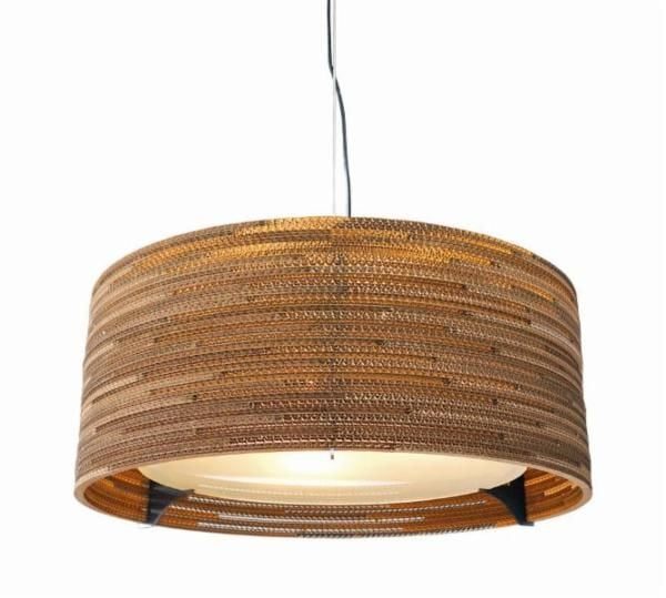Drum hanglamp karton design rond Ø92 cm E27