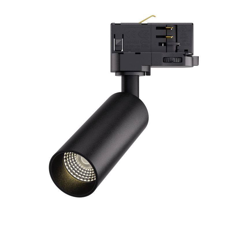 Hyrwell Fixo spot cylindrique dimmable 10W pour rail, encastré ou monté en surface dia 50 mm hauteur 110 mm