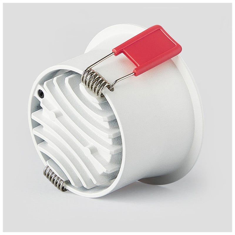 Kinghood Foco empotrado poco profundo (solo 5cm) LED 7W blanco o negro
