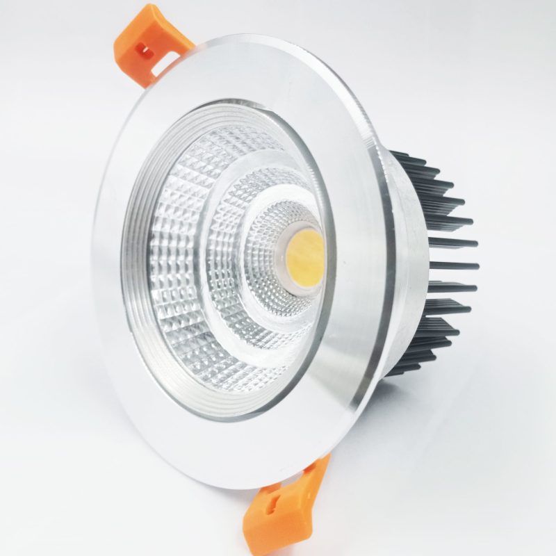 Kinghood Inbouwspot LED grijs alu 10 Watt 95mm tot 104 mm zaagmaat dimbaar