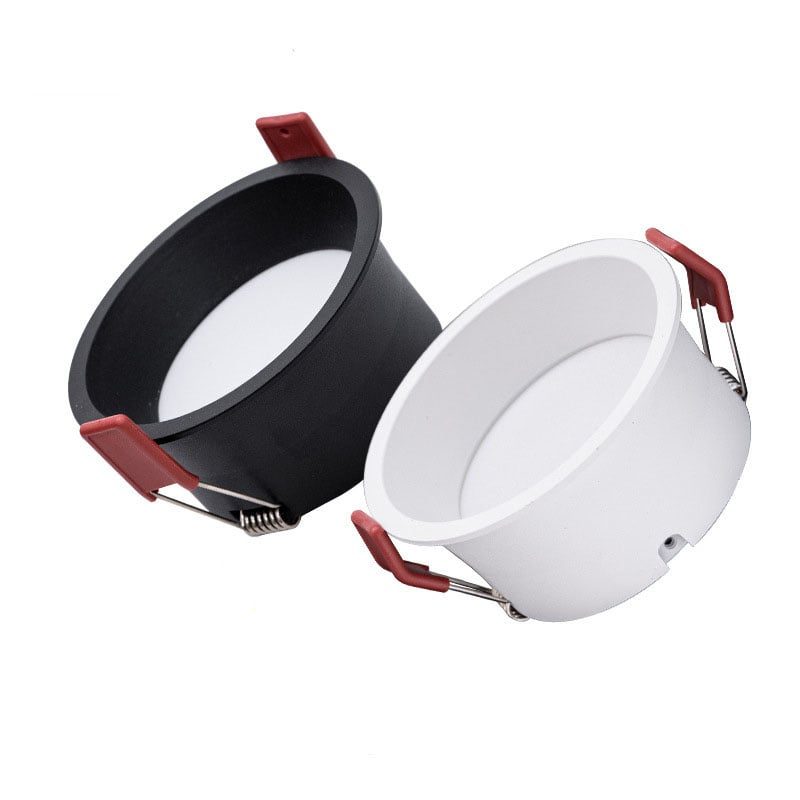 Kinghood Spot encastré dimmable 18W peu profond (74 mm de profondeur) LED blanc ou noir