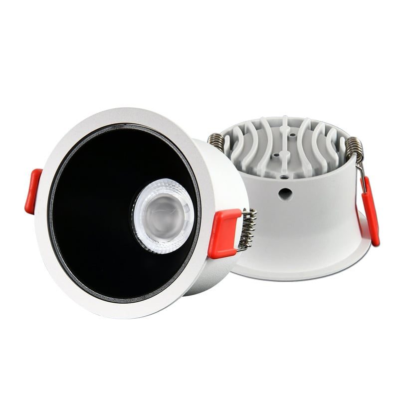 Kinghood Foco empotrado dimmable 20W poco profundo (74 mm de profundidad) LED blanco con color interior