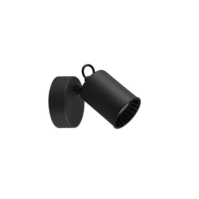 Trio Lighting Spot mural/plafond accent simple 1xGU10 noir mat