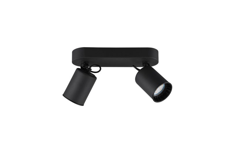 Trio Lighting Duo accent ceiling spot 2xGU10 black matt