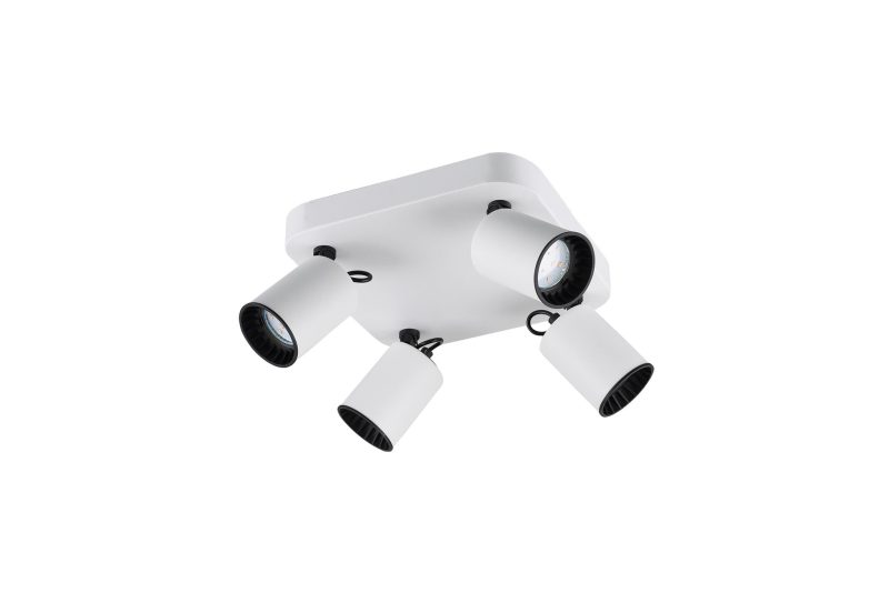 Trio Lighting Quartet accent plafond spot blanc/noir 4xGU10 blanc mat