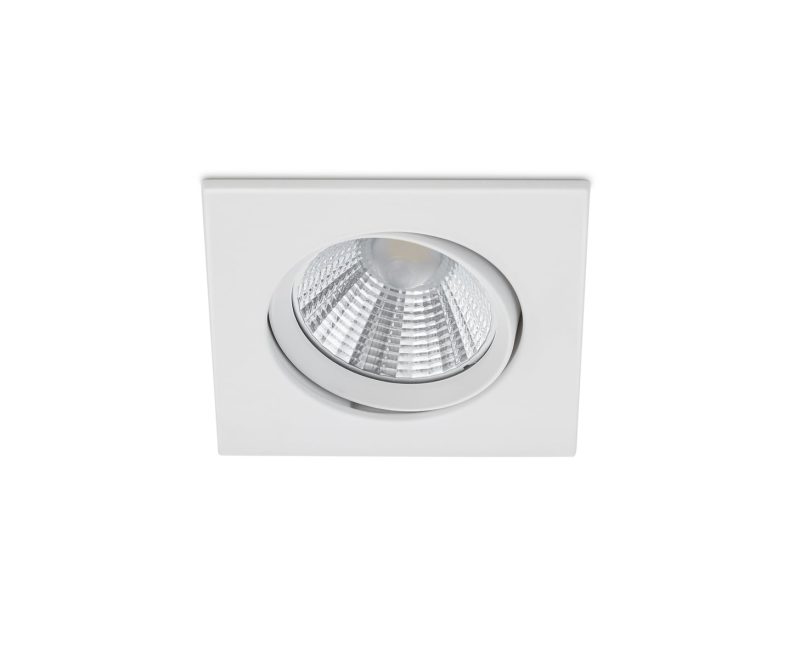 Trio Lighting Tight square matte white rotatable recessed spot LED 1x5.5W 3000K