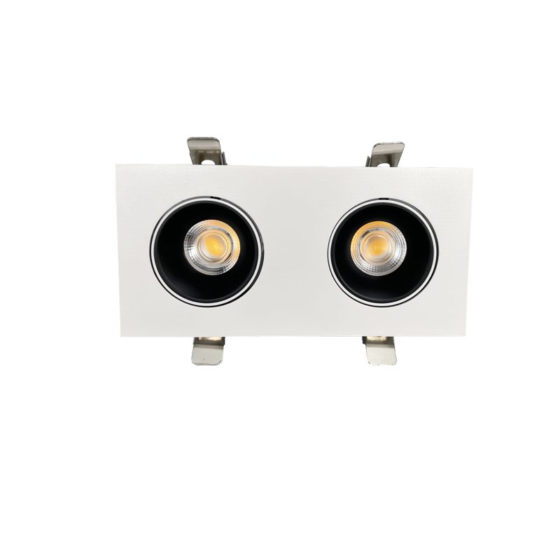 Profy Hyrwell Weißer, gerichteter Doppel-Einbaustrahler, 2 x 12 W LED, 5 Jahre Garantie
