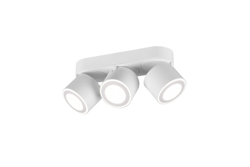 Trio Lighting White trio recessed or surface mounted ceiling spot 3x5W 3000K