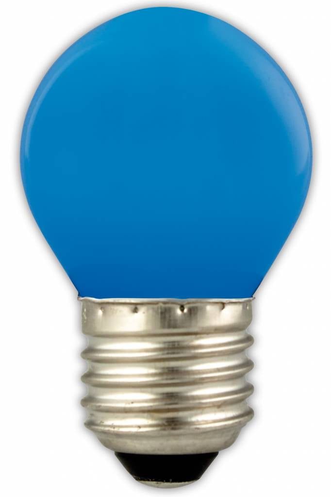 Lampada a sfera LED E27 1W colorata, blu, giallo, verde, arancione, rosso