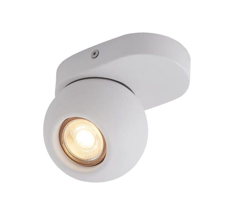 Fantasia Triton adjustable ceiling spot GU10 white aluminium excl. bulb