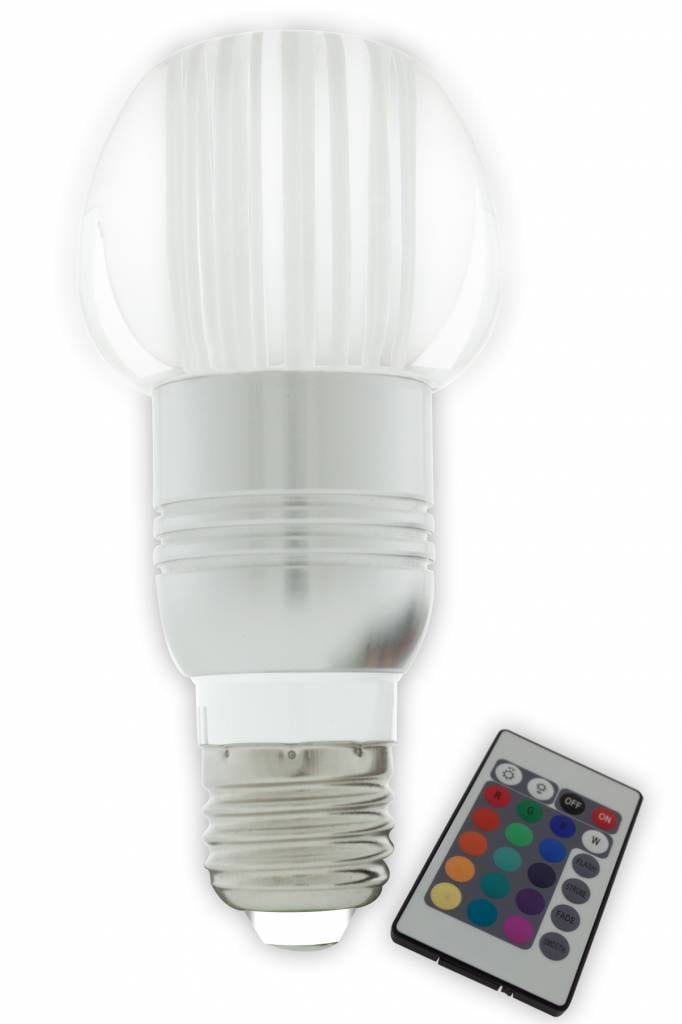 Ampoule LED E27 RVB 3W changement de couleur télécommande