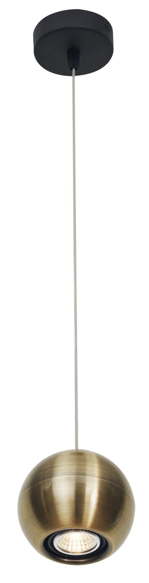 Fantasia Triton lampada a sospensione sfera bronzo-oro per faretto GU10
