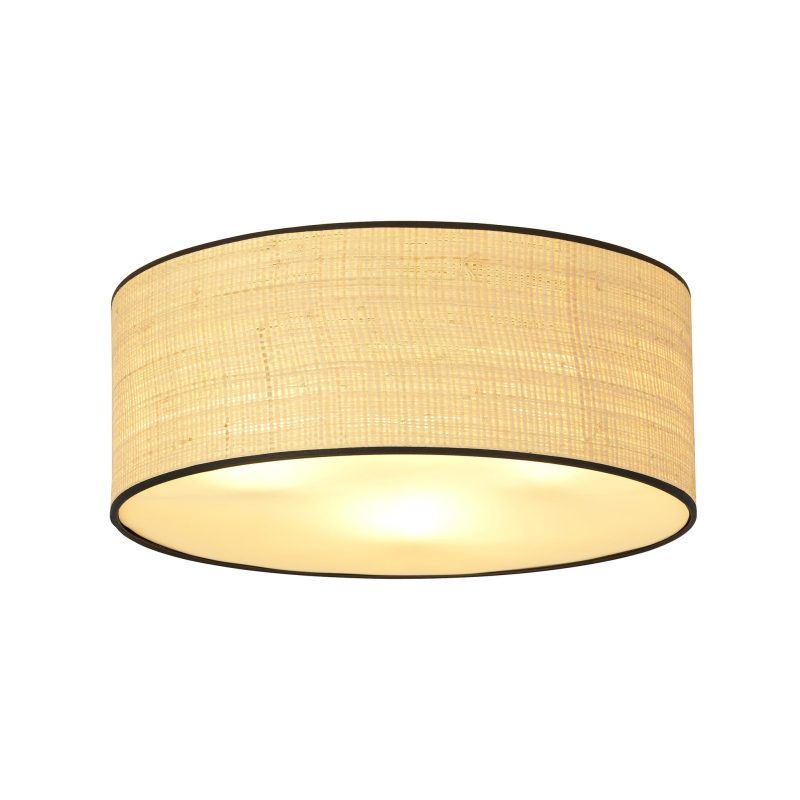 Emibig Varde grote textiel plafondlamp rond 3x E27