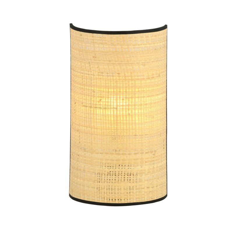 Emibig Varde wandlamp in geweven textiel natuurkleur 1x E14