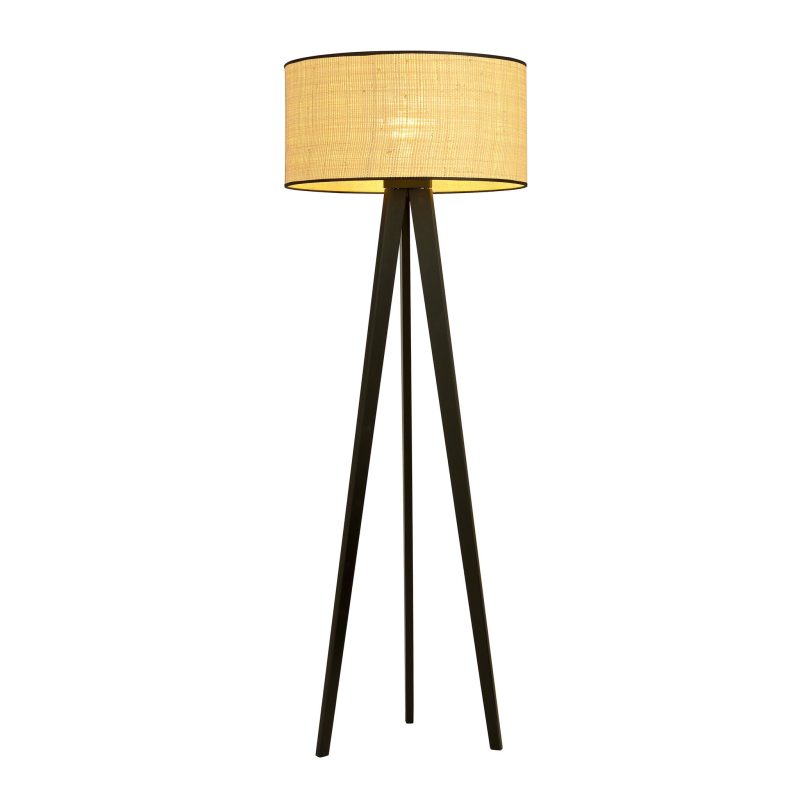 Emibig Varde 3 poot staande lamp met textielkap koker 1x E27