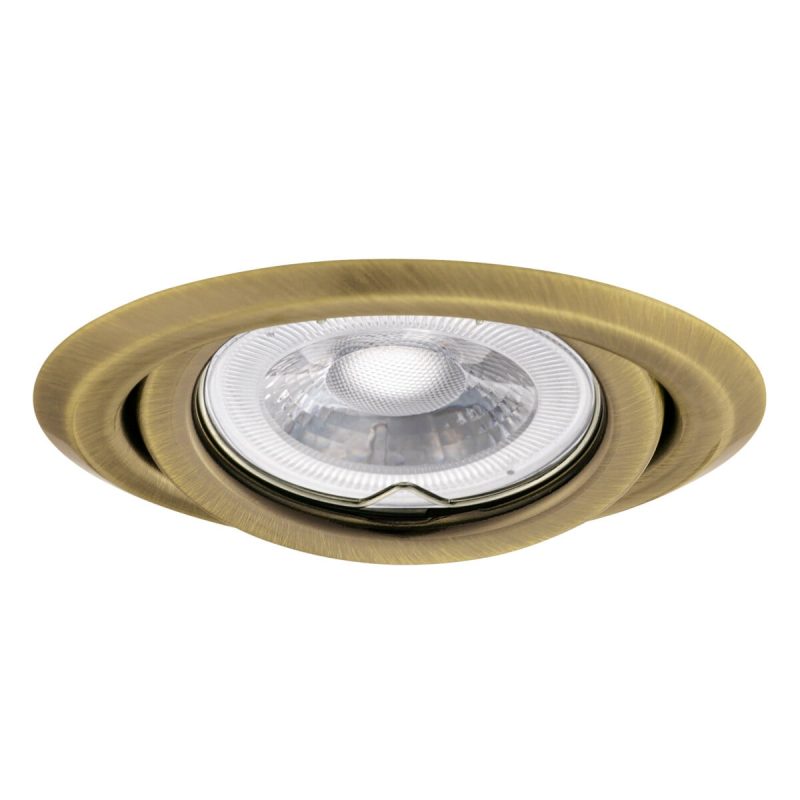 Kanlux Ronde messing bronzen richtbare inbouwspot