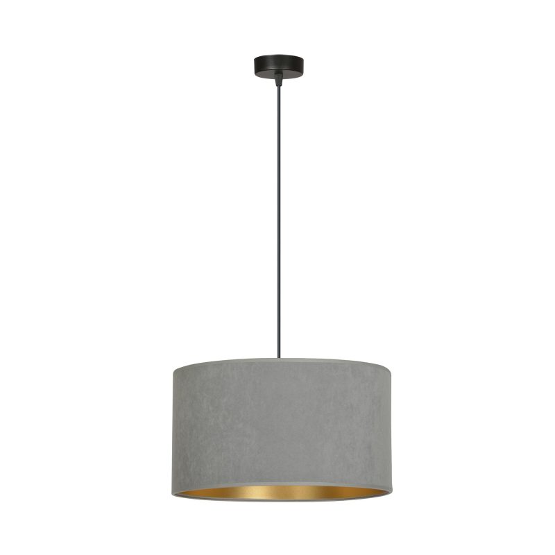 Emibig Bornholm hanging lamp gray round E27