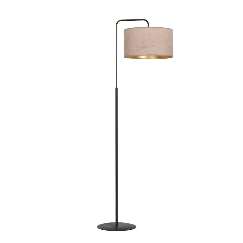 Emibig Lampada da terra Norddjurs curva rosa rotonda 1x E27