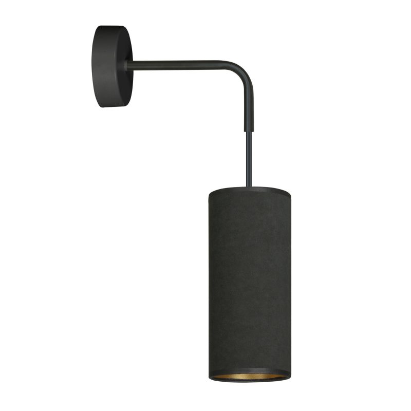 Emibig Albertslund schwarze Wandleuchte 1x E27 Design fertig