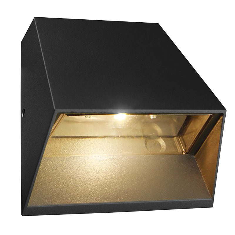 Fantasia Trium lampada da parete esterno LED 6W nero, IP54