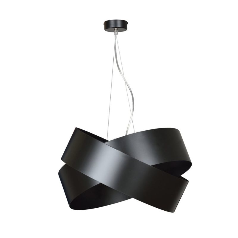 Emibig Rovaniemi lampada a sospensione design nera 3x E27
