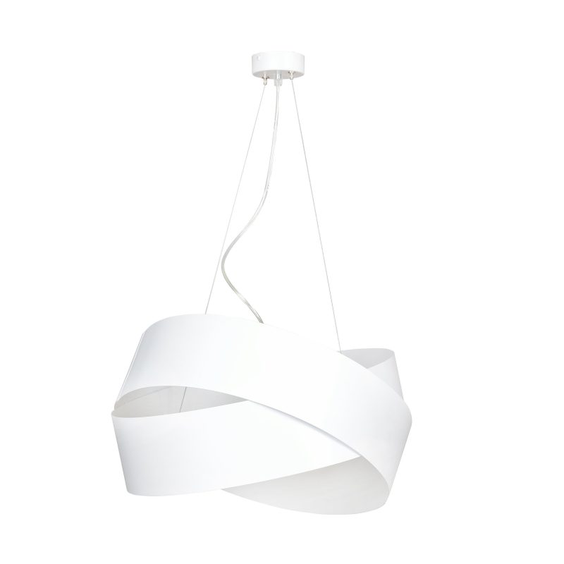 Emibig Lampada a sospensione design bianca Rovaniemi 3x E27
